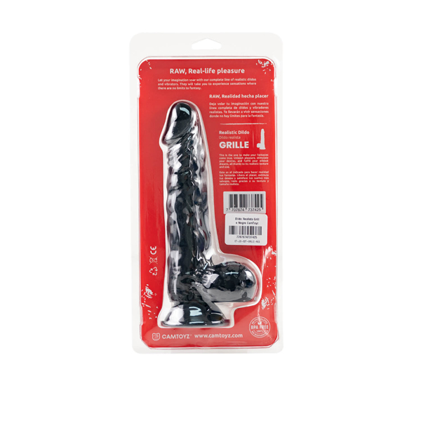 7GVQhGmU Realistic Dildo Grille - Black - Image 1