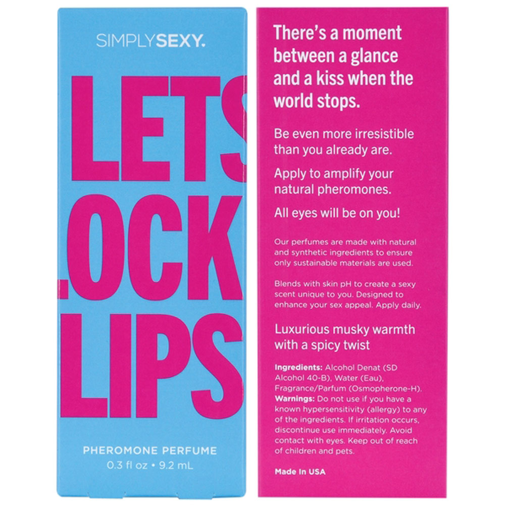7HJarXyDApfzd9RnddTc7KnlLibXFRJl Simply Sexy Pheromone Perfume Lets Lock Lips 0.3 Oz - Image 1