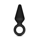 Anal Adventures - Platinum - Silicone Loop Plug - Small - Black - Image 4