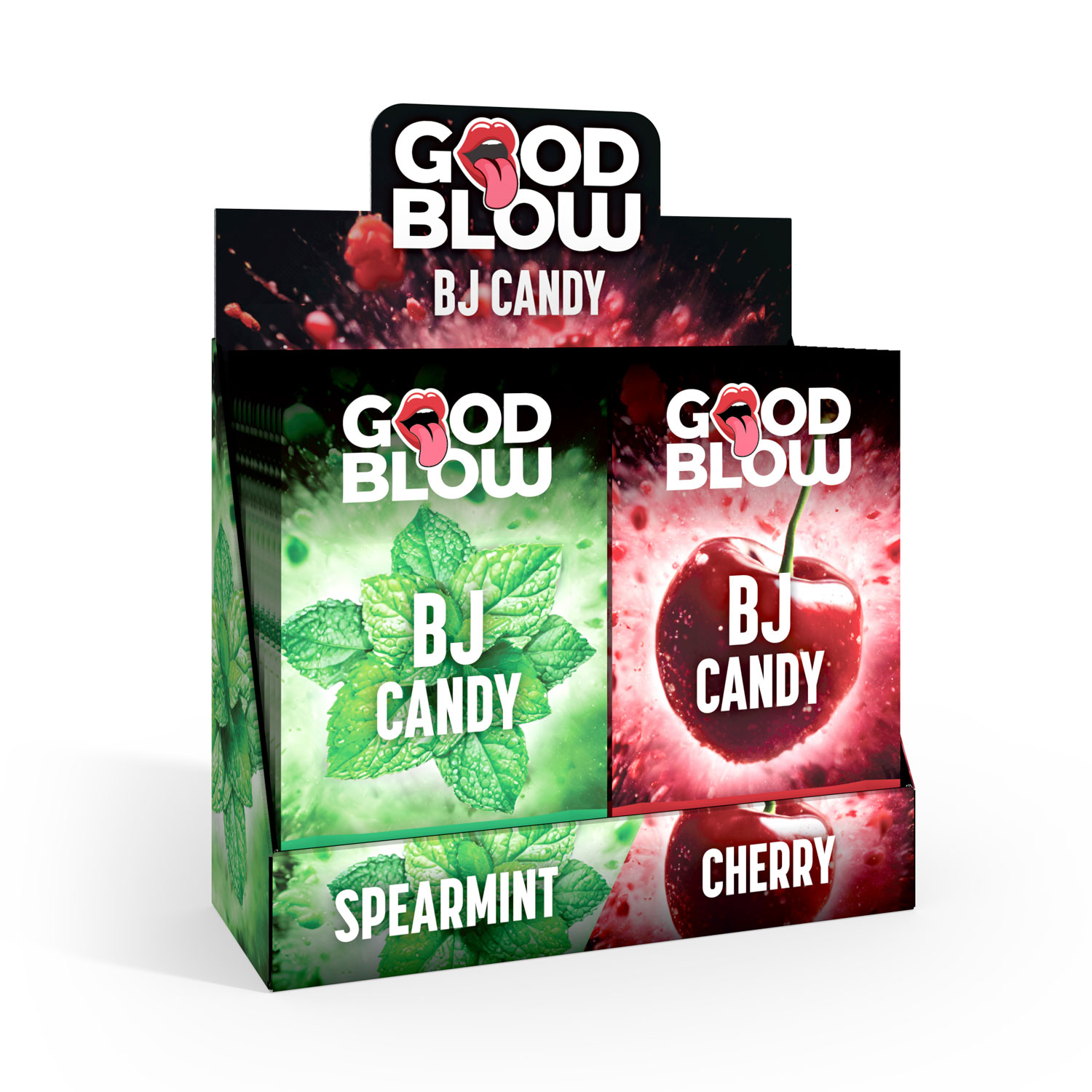 7Wc7Bm48uU9jUyeE26La6Je6PUc6CzGE Bj Candy Pop Display Spearmint/cherry 24 Pcs - Image 1
