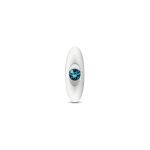 Silver Anchor Buttplug Kit - Clear Iridescent/teal - Image 4