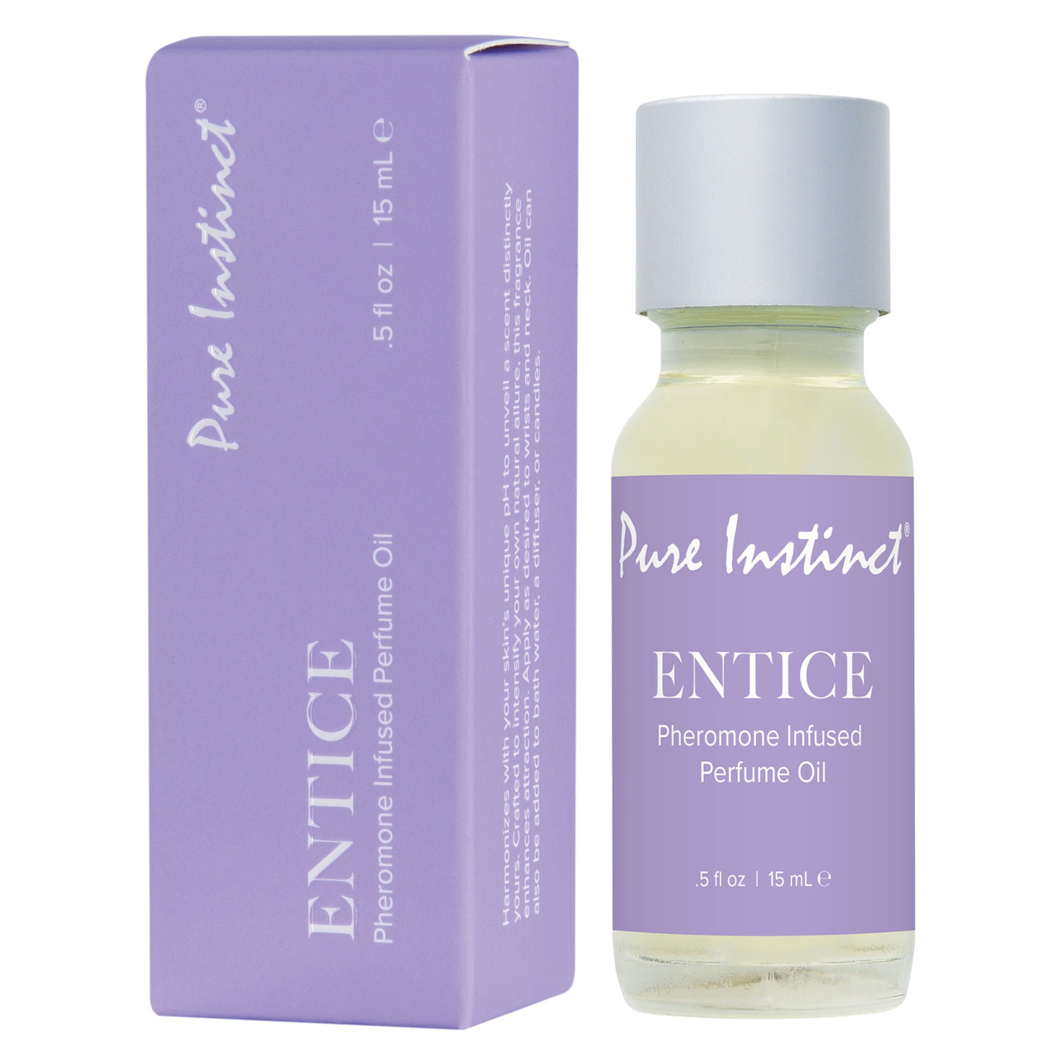 7YmdmjZ73ywl93qm3d25Pktym11ycxwy Pure Instinct Pheromone Perfume Oil Entice Dropper 15 ml | 0.5 Fl Oz - Image 1