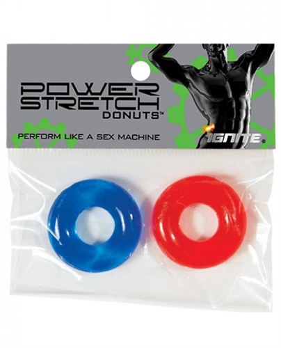 7e3ec5ebdb5561b45bf03cfa70acf41b Power Stretch Donuts - 2 Pack - Red and Blue - Image 1