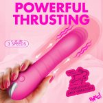 Thrusting Silicone Dildo - Pink - Image 3