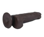 Get Lucky Real Skin 7.5" Dual Layer Dildo Dark Brown - Image 8