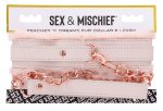 Peaches N Creame Fur Collar and Leash - Pink - Image 2
