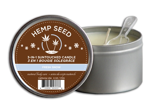 80c9b12165df23094b7aeae0ac959cc1 Hemp Seed 3-in-1 Massage Candle - Sunsational - 6 Oz. - Image 1