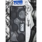 Tom of Finland Silicone Cock Ring With 3 Weighted Balls