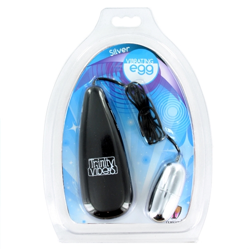 85e1c1ffc6a81f86b9e0d0b37e860186 Silver Vibrating Egg - Image 1