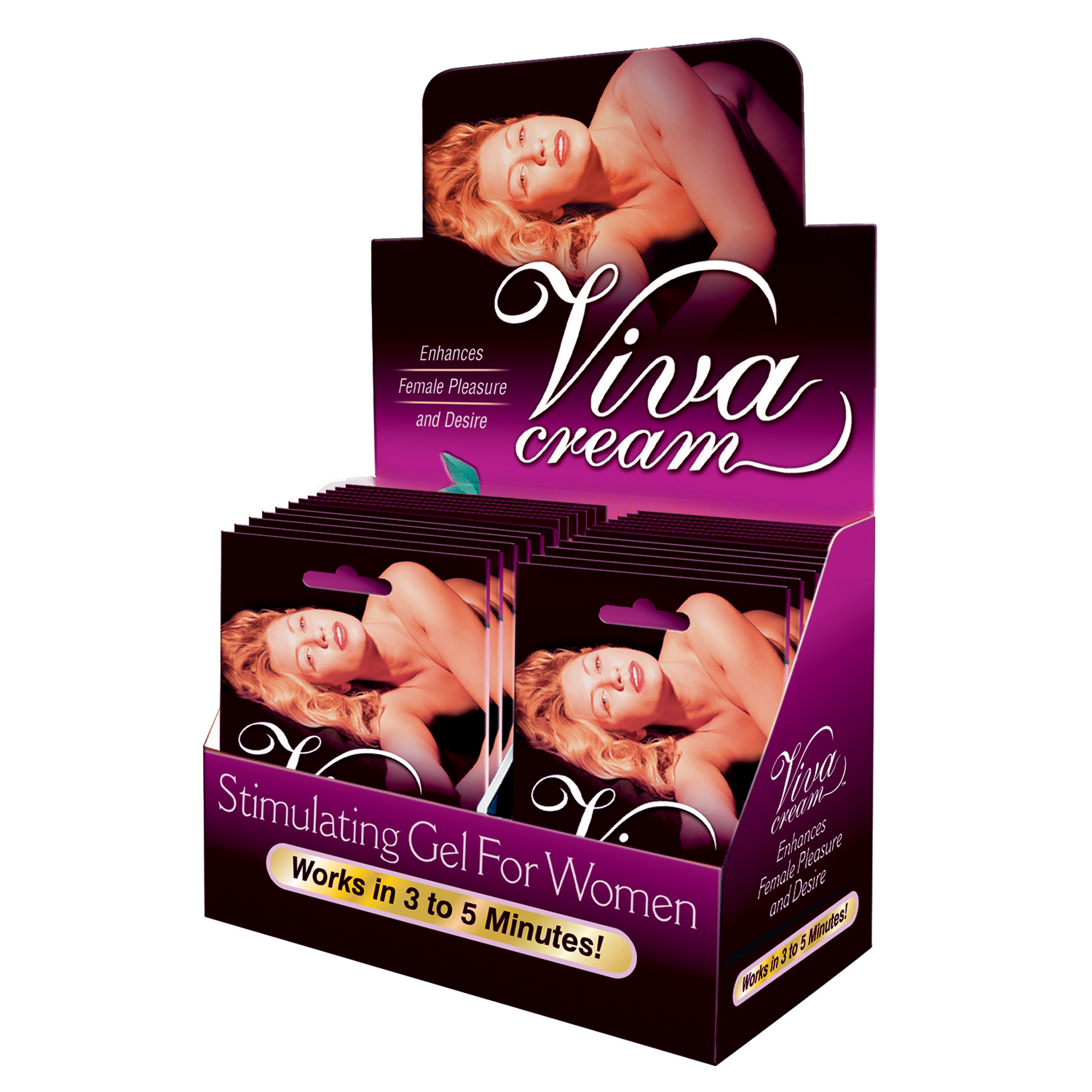 87yWSeHxgYYAiHCrkwpS98pRRlirCppo Viva Cream - 24 Packet Display - Image 1