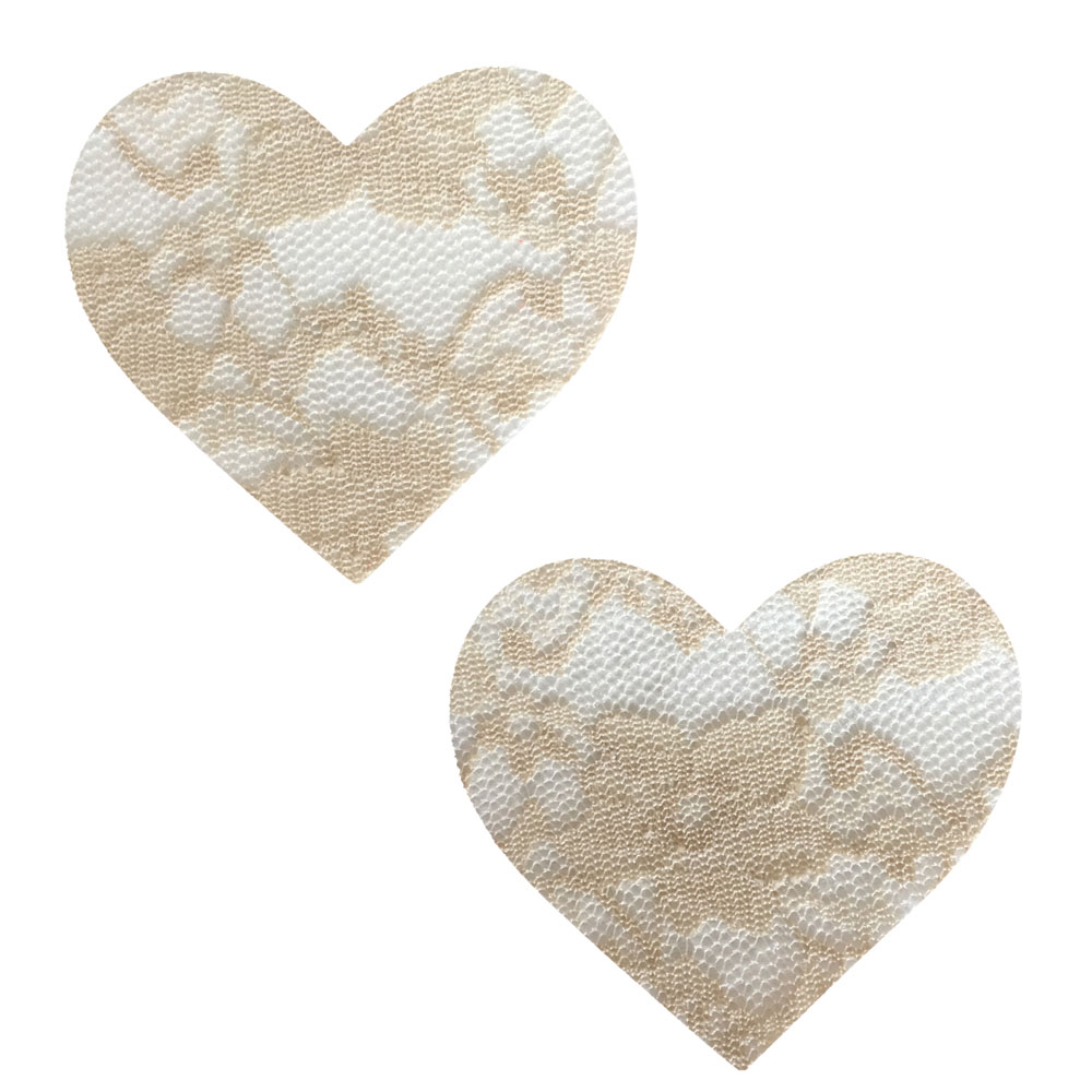 89hx9suXStaFSCKR5XzAIEKtXARF94yh Nude Toffee Lace I Heart U Pasties - Image 1