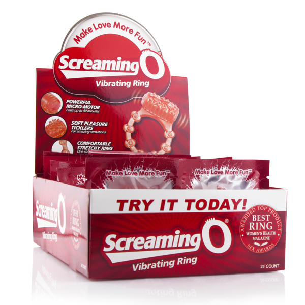 8R2hGKqcq94xaa7qQXzpdy8K6YZtGHbK The Screaming O Vibrating Ring - 24 Count P.O.P. Box Display - Image 1