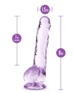 Naturally Yours - 8 Inch Crystalline Dildo - Amethyst - Image 5
