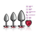 Red Heart Gem Anal Trainer Kit - Gunmetal - Image 6