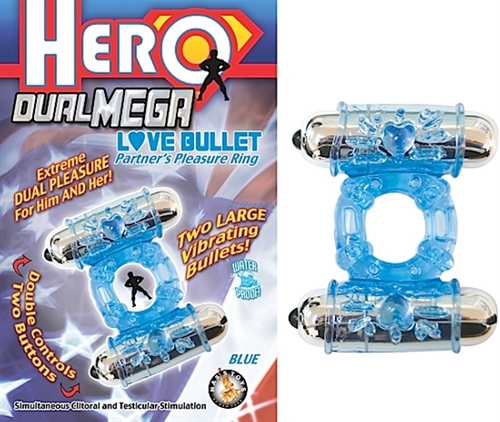 8b11bf99becd8a0ec81e64748c397347 Hero Dual Mega Love Bullet - Blue - Image 1