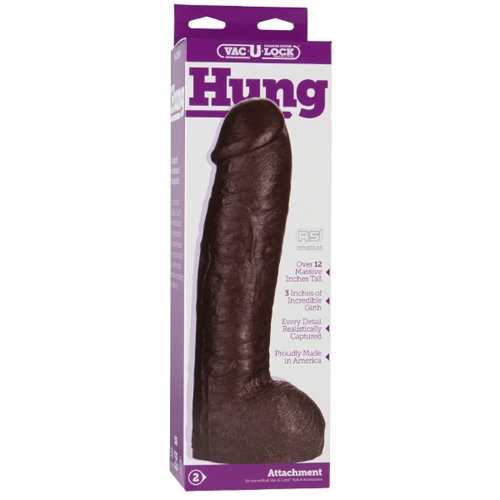 8e048989b19778374e0fac91183f417a Vac-U-Lock Realistic Hung - Black - Image 1