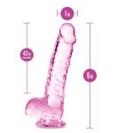 Naturally Yours - 6 Inch Crystalline Dildo - Rose - Image 4