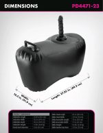 Fetish Fantasy Series Body Dock Inflatable Love Seat - Black - Image 2