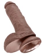 King Cock 8-Inch Cock With Balls - Brown - Image 3