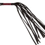 Sex and Mischief Stripe Flogger - Red and Black