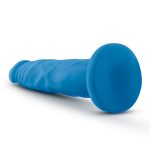 Neo - 7 .5 Inch Dual Density Cock - Neon Blue - Image 3