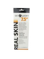 Get Lucky Real Skin 7.5" Dual Layer Dildo Beige - Image 3