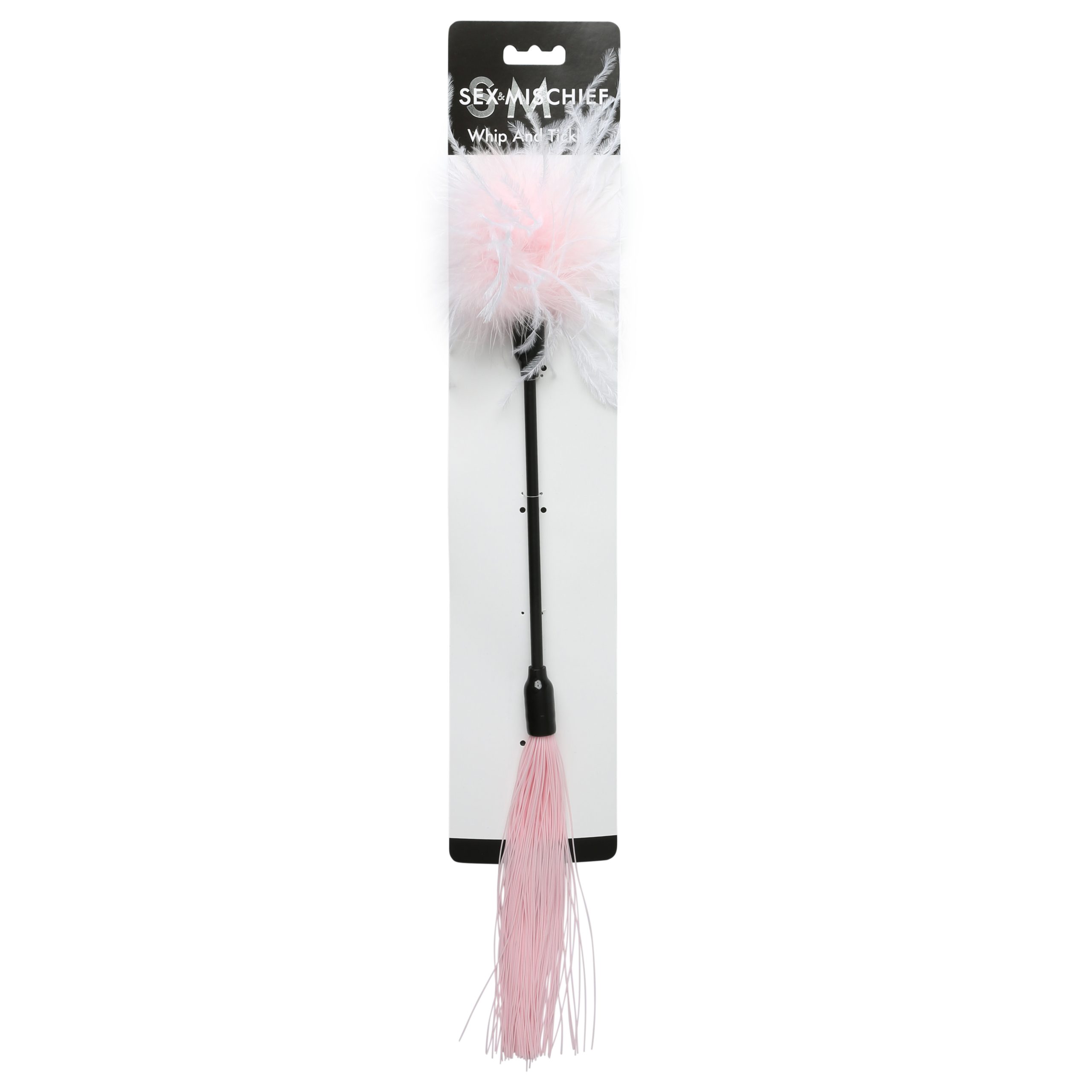 99i5o4BYF5HLdaOUswm9H3HcT54KAkew Sex and Mischief Whip and Tickle - Pink and White - Image 1