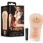 Enlust Georgia Male Masturbator With Bullet Vibrator - Beige