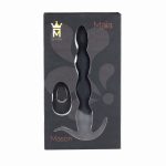 Mason Remote Control Silicone Butt Plug - Black - Image 2