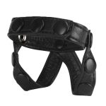 The Macho Collection v-Style Cock Ring and  Ball Divider - Black - Image 2