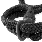 Fetish Fantasy Series Silk Rope Love Cuffs - Black - Image 4