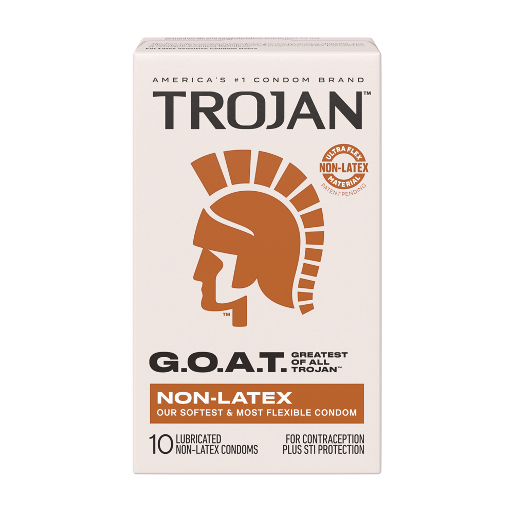 9kbU4LkJ Trojan Goat Non-Latex Condoms 10 Pack - Image 1