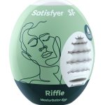 Satisfyer Masturbator Egg - Riffle - Light Green