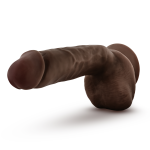 Dr. Skin Glide - 8.5 Inch Self Lubricating Dildo Lubricating Dildo With Balls - Chocolate - Image 4