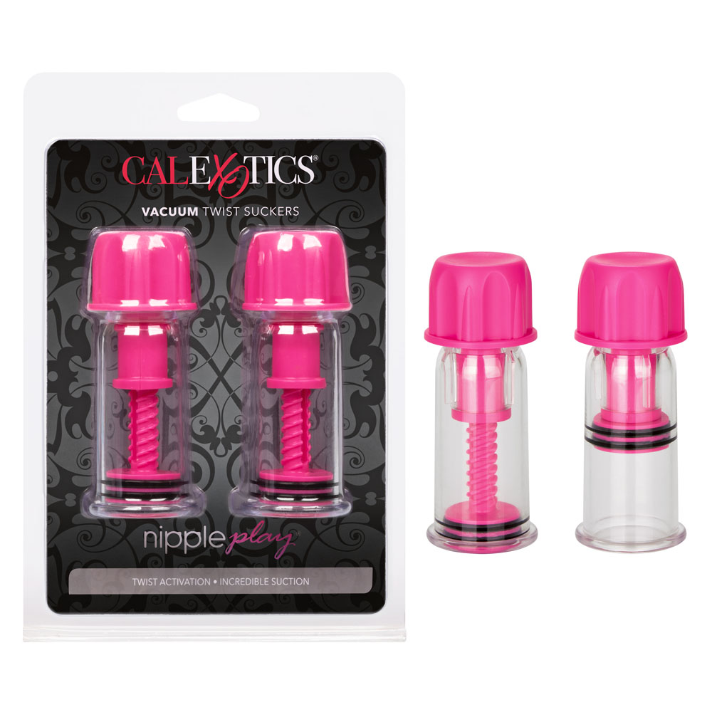 A54rMtliys628vOczkKPfmdfhn6kyvMO Nipple Play Vacuum Twist Suckers - Pink - Image 1