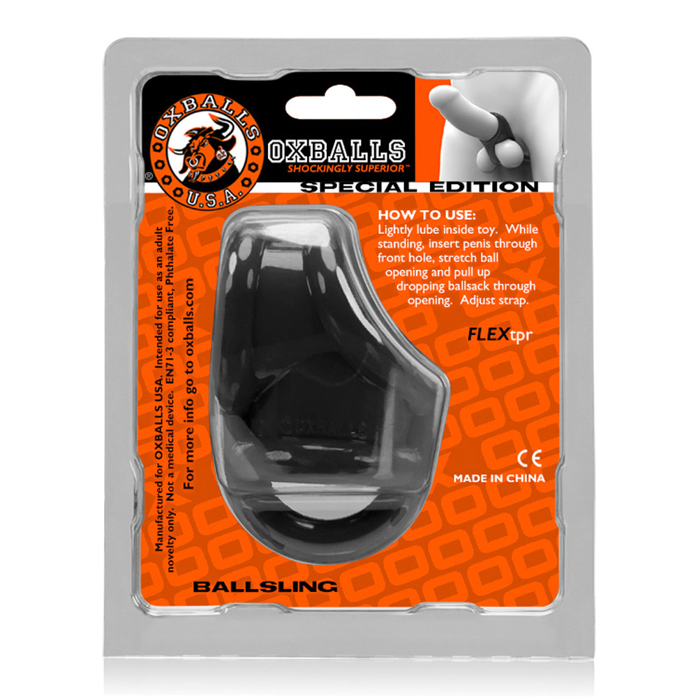 A6EY0v2Xu34seAMGWeG9RlKpo6BaARYG Oxballs Ballsling Cocksling W / Splittler - Black - Image 1