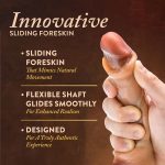 Renaissance - Davinci - 8 Inch Sliding Foreskin Dildo With Squeezable Balls - Tan - Image 5