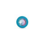 Gemma Clear Iridescent Gem Teal Silicone Plug - S - Image 10