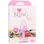 Booty Bling Metal Heart Plug - Small - Pink