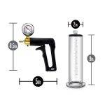 Performance - Vx7 Vacuum Penis Pump With Brass Trigger & Pressure Gauge - Clear - Image 3