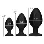Triple Juicers Silicone Anal Trainer Set - Black - Image 2