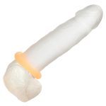 Alpha Glow-in-the-Dark Liquid Silicone Prolong Medium Ring - Orange - Image 5