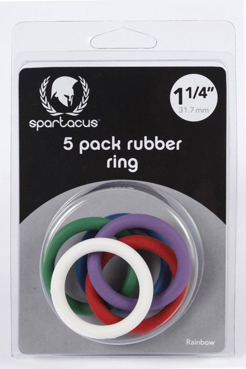 AgSSqOdG Rubber C-Ring Set - 1.25 Inches - Rainbow - Image 1