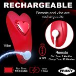 Love Connection Silicone Panty Vibe With Remote Control - Red - Image 3