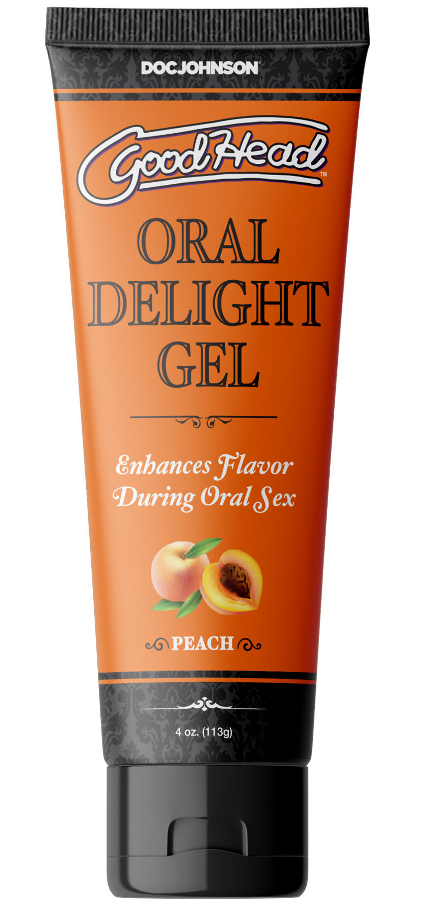 BFOZpNckR7zN18thLzROuI96w8QEmKwi Goodhead - Oral Delight Gel - Peach 4 Oz Bulk - Image 1