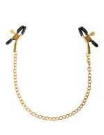 Fetish Fantasy Gold Chain Nipple Clamps - Gold - Image 2