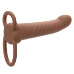 Performance Maxx Rechargeable Ribbed Dual Penetrator - Brown - Image 7