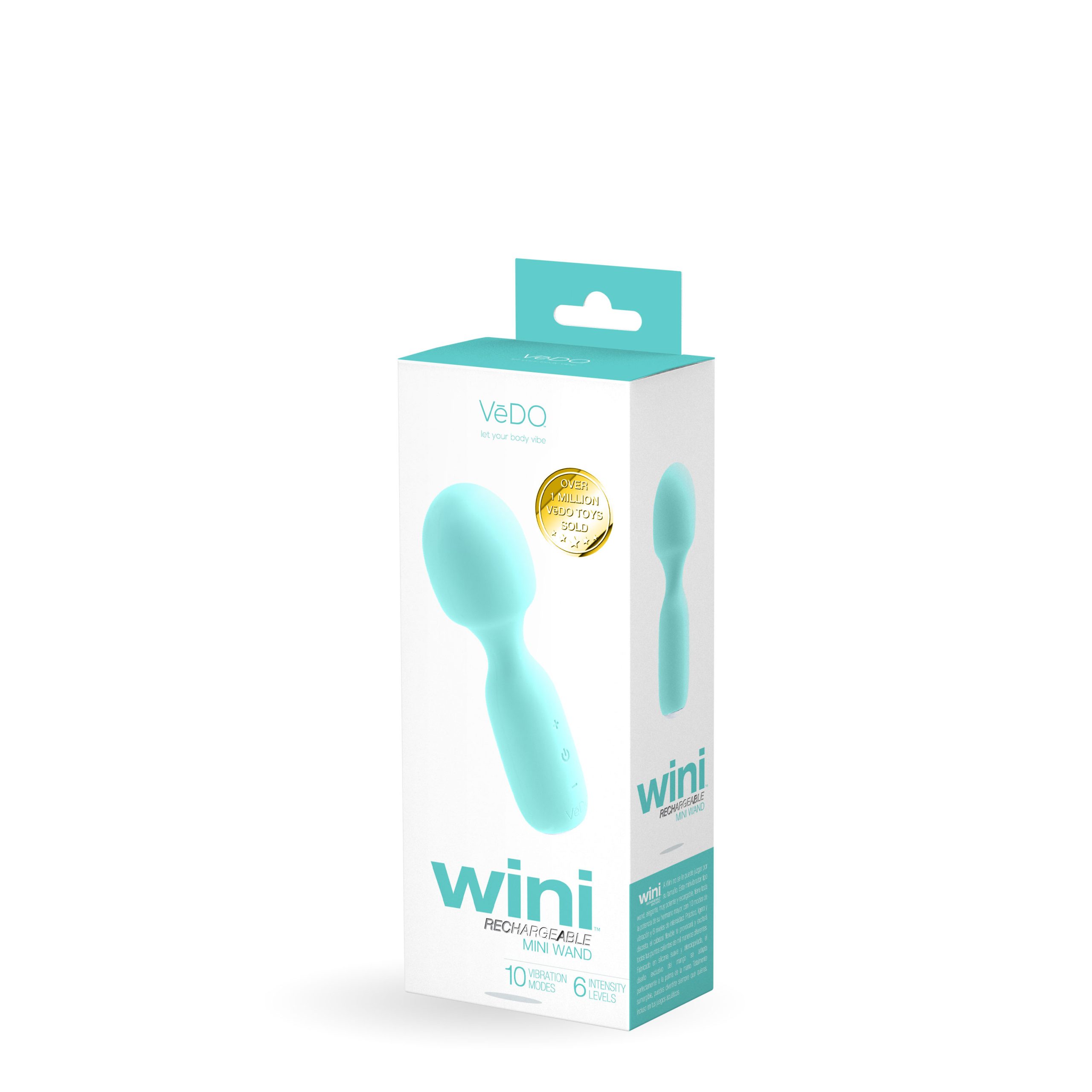 BMvWQlg0qQFMyWluSE4xJ6zKyHVzuspJ Wini Rechargeable Mini Wand - Turquoise - Image 1