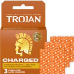 Trojan Intensified Charged Orgasmic Pleasure Condoms - 3 Pack - Image 2