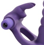 Double Delight Dual Insertion Vibrating Rabbit Cock Ring - Image 2